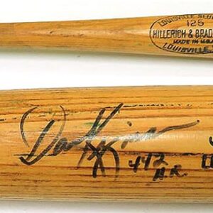 Dave Kingman Signed Game Used Bat